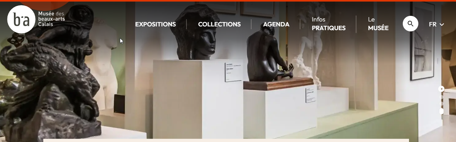 Interior and collection of the Musée des Beaux-Arts de Calais