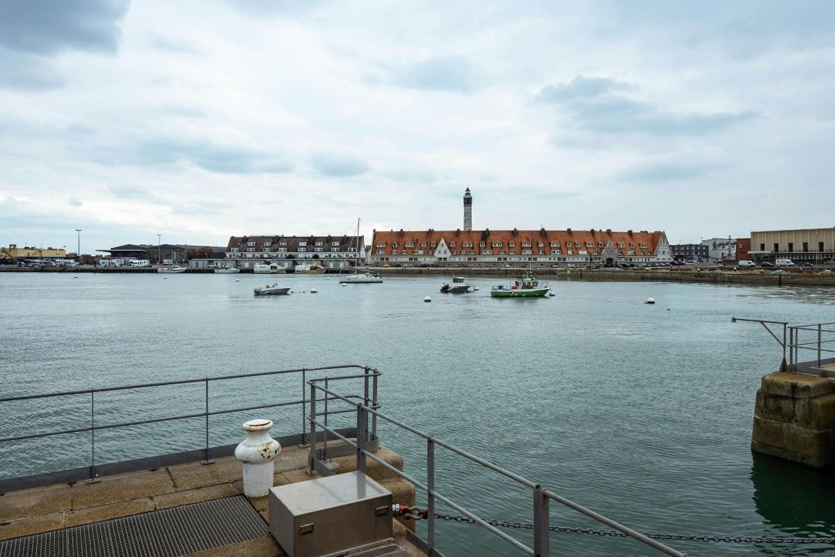 View across the harbour in Calais